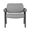 Boss Office Products Patient Guest Arm Chair, Black Steel Frame, Gray Antimicrobial Vinyl, 500 lb Capacity B9591AM-GY-500 - alternate 3